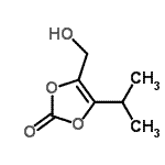 CAS 登录号：188525-85-1， 4-(羟基甲基)-5-异丙基-1,3-二氧杂环戊烯-2-酮