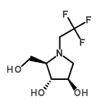CAS 登录号：188905-25-1， (2R,3R,4R)-2-(羟基甲基)-1-(2,2,2-三氟乙基)-3,4-吡咯烷二醇