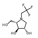 CAS 登录号：188905-59-1， (2S,3S,4S)-2-(羟基甲基)-1-(2,2,2-三氟乙基)-3,4-吡咯烷二醇