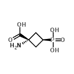 CAS 登录号：189143-40-6， 反式-1-氨基-3-膦酰环丁烷羧酸