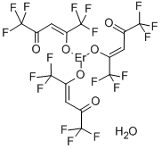 CAS 登录号：18923-92-7， (OC-6-11)-三(1,1,1,5,5,5-六氟-2,4-戊烷二酮-O,O')-铒水合物