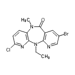 CAS#: 189393-17-7, 8-Bromo-2-Chloro-11-Ethyl-5-Methyl-5,11-Dihydro-6H-Dipyrido[3,2-B:2',3'-E][1,4]Diazepin-6-One