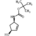 CAS#: 189625-12-5, 2-Methyl-2-Propanyl [(1R,4S)-4-Hydroxy-2-Cyclopenten-1-Yl]Carbamate