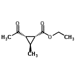 CAS 登录号：189628-52-2， 乙基(1R,2S,3S)-2-乙酰基-3-甲基环丙烷羧酸酯