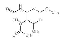 CAS 登录号：18981-63-0， 1-O-甲基-3-(乙酰氨基)-4-O-乙酰基-2,3,6-三脱氧-alpha-L-来苏-吡喃己糖
