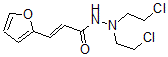 CAS 登录号：1901-07-1， beta-(2-呋喃基)丙烯酸 N2,N2-二(2-氯乙基) 酰肼