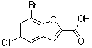 CAS#: 190775-65-6, 7-Bromo-5-Chloro-1-Benzofuran-2-Carboxylic Acid