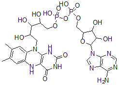 CAS#: 1910-41-4, [(2R,3S,4R,5R)-5-(6-Aminopurin-9-Yl)-3,4-Dihydroxyoxolan-2-Yl]Methyl [[(2R,3S,4S)-5-(7,8-Dimethyl-2,4-Dioxo-1,5-Dihydrobenzo[g]Pteridin-10-Yl)-2,3,4-Trihydroxypentoxy]-Hydroxyphosphoryl] Hydrogen Phosphate