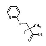 CAS 登录号：191414-23-0， (2S)-2-甲基-3-(2-吡啶基硫基)丙酸
