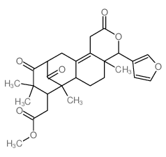 CAS 登录号：1915-67-9， (4R)-4-(3-呋喃基)-1,4,4a,5,6,6abeta,7,8,9,10,11,12-十二氢-4abeta,7,9,9-四甲基-2,10,13-三氧代-7beta,11beta-甲桥-2H-环辛四烯并[f][2]苯并吡喃-8beta-乙酸甲酯