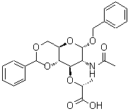 CAS#: 19229-57-3, Benzyl 2-Acetamido-4,6-O-Benzylidene-3-O-[(1R)-1-Carboxyethyl]-2-Deoxy-alpha-D-Glucopyranoside