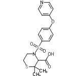 CAS#: 192329-83-2, 2,2-Dimethyl-4-{[4-(4-Pyridinyloxy)Phenyl]Sulfonyl}-3-Thiomorpholinecarboxylic Acid