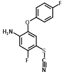 CAS 登录号：19239-05-5， 4-氨基-2-氟-5-(4-氟苯氧基)苯基硫氰酸酯