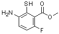 CAS 登录号：192948-04-2， 3-氨基-6-氟-2-巯基苯甲酸甲酯