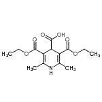 CAS#: 19350-66-4, 3,5-Bis(Ethoxycarbonyl)-2,6-Dimethyl-1,4-Dihydro-4-Pyridinecarboxylic Acid