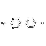 CAS 登录号：193885-92-6， 4-(2-甲基-5-嘧啶基)苯酚