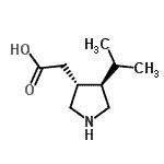 CAS#: 194019-65-3, [(3R,4R)-4-Isopropyl-3-Pyrrolidinyl]Acetic Acid