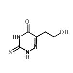 CAS 登录号：19410-89-0， 6-(2-羟基乙基)-3-硫代-3,4-二氢-1,2,4-三嗪-5(2H)-酮