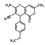 CAS#: 194282-76-3, 2-Amino-4-(4-Methoxyphenyl)-7-Methyl-5-Oxo-4H,5H-Pyrano[4,3-b]Pyran-3-Carbonitrile