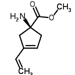 CAS 登录号：194287-38-2， 甲基(1S)-1-氨基-3-乙烯基-3-环戊烯-1-羧酸酯