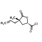 CAS#: 194421-62-0， (2S,4S)-4-Allyl-4-Methyl-5-Oxotetrahydro-2-Furancarbonyl Chloride