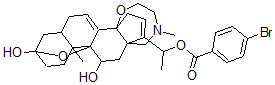 CAS#: 19457-36-4, (20S)-22-Methyl-3alpha,9alpha-Epoxy-14beta,18-(Epoxyethanimino)-5beta-Pregna-7,16-Diene-3beta,11alpha,20-Triol 20-(4-Bromobenzoate)