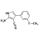 CAS 登录号：194787-90-1， 2-氨基-4-(3-甲氧基苯基)-1H-吡咯-3-甲腈