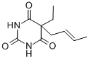 CAS 登录号：1952-67-6， 5-(2-丁烯基)-5-乙基-1H,3H,5H-嘧啶-2,4,6-三酮