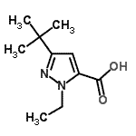 CAS 登录号：195447-83-7， 1-乙基-3-(2-甲基-2-丙基)-1H-吡唑-5-羧酸