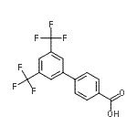 CAS 登录号：195457-74-0， 3',5'-二(三氟甲基)-4-联苯基羧酸