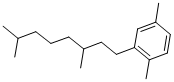 CAS 登录号：19550-60-8， 2-(3,7-二甲基辛基)-1,4-二甲基-苯
