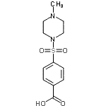 CAS 登录号：19580-36-0， 4-[(4-甲基-1-哌嗪基)磺酰基]苯甲酸