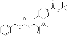 CAS#: 195877-54-4, 2-Methyl-2-Propanyl 4-(2-{[(Benzyloxy)Carbonyl]Amino}-3-Methoxy-3-Oxopropyl)-1-Piperidinecarboxylate