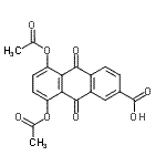 CAS 登录号：19591-46-9， 5,8-二乙酰氧基-9,10-二氧代-9,10-二氢-2-蒽羧酸