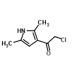CAS 登录号：19597-16-1， 2-氯-1-(2,5-二甲基-1H-吡咯-3-基)乙酮