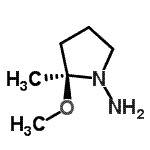 CAS 登录号：196497-14-0， (2S)-2-甲氧基-2-甲基-1-吡咯烷胺