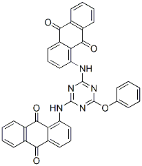 CAS#: 1965-81-7, 1,1'-[(6-Phenoxy-1,3,5-Triazine-2,4-Diyl)Diimino]Bisanthraquinone