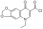 CAS#: 19658-59-4, 5-Ethyl-5,8-Dihydro-8 -Oxo-1,3-Dioxolo(4,5-g)Quinoline-7-Carbonyl Chloride
