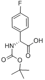 CAS 登录号：196707-32-1， (2R)-2-(4-氟苯基)-2-[(2-甲基丙烷-2-基)氧基羰基氨基]乙酸