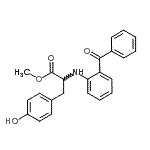CAS 登录号：196810-09-0， 甲基N-(2-苯甲酰基苯基)酪氨酸酯