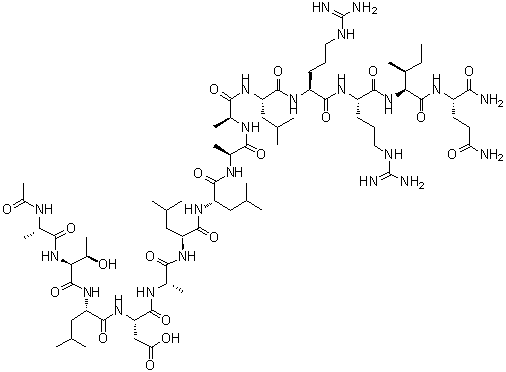 CAS#: 197230-90-3, N-Acetyl-L-Alanyl-L-Threonyl-L-Leucyl-L-alpha-Aspartyl-L-Alanyl-L-Leucyl-L-Leucyl-L-Alanyl-L-Alanyl-L-Leucyl-L-Arginyl-L-Arginyl-L-Isoleucyl-L-Glutamamide