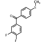 CAS 登录号：197439-06-8， (3,4-二氟苯基)[4-(甲硫基)苯基]甲酮