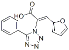 CAS 登录号：19747-13-8， (2Z)-3-(2-呋喃基)-2-(5-苯基-1H-四唑-1-基)丙烯酸