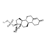 CAS 登录号：19778-24-6， 钠(17beta)-17-乙炔基-3-氧代雌甾-4-烯-17-基硫酸盐