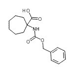 CAS 登录号：197794-44-8， 1-{[(苄氧基)羰基]氨基}环庚烷羧酸