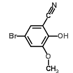 CAS#: 198280-95-4, 5-Bromo-2-Hydroxy-3-Methoxybenzonitrile