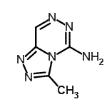 CAS 登录号：19830-55-8， 3-甲基[1,2,4]三唑并[4,3-d][1,2,4]三嗪-5-胺