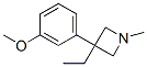CAS 登录号：19832-31-6， 3-乙基-3-(M-甲氧基苯基)-1-甲基吖丁啶