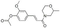 CAS#: 19856-72-5, [2-Methoxy-4-[(E)-3-(2-Methylmorpholin-4-Yl)-3-Oxo-Prop-1-Enyl]Phenyl] Acetate