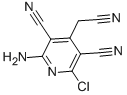 CAS 登录号：19858-57-2， 2-氨基-6-氯-4-(氰基甲基)吡啶-3,5-二甲腈